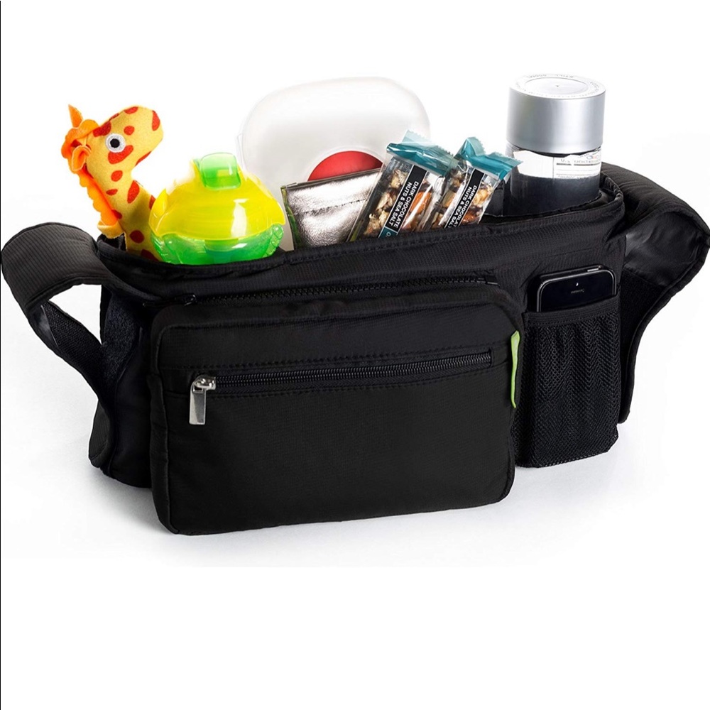 NEW baby universal stroller organizer black bag